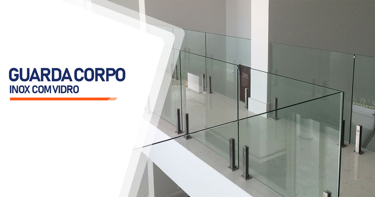 Guarda Corpo de Inox com Vidro  Recife Arruda PE